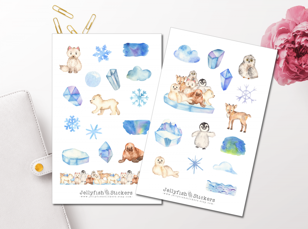 Arctic Animals Sticker Set